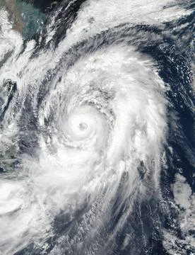 Typhoon Lan in the western Pacific. Elements of this image furnished by NA... Foto stock