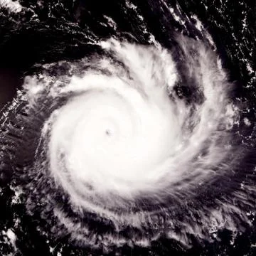Typhoon over planet Earth. Elements of this image furnished by NASA. 写真素材