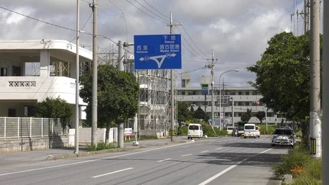 Typhoon Readiness - empty streets Stock Footage 92421609