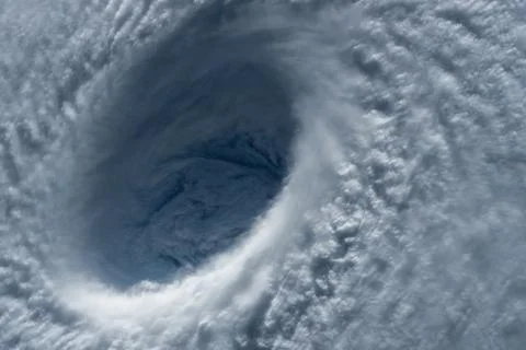 Typhoon, satellite view. Elements of this image furnished by NASA Stock Photos