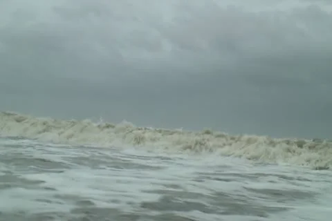 Typhoon Storm Surge Stock Footage 12653496