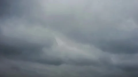 Typhoon Storm Weather Time Lapse with Dark Clouds Movement Stock Footage 319632035