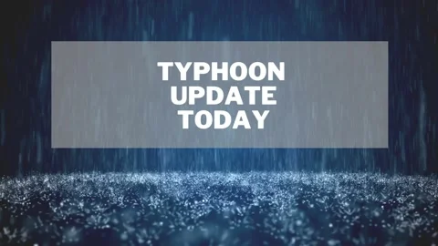 TYPHOON UPDATE TODAY 스톡 동영상 233192692