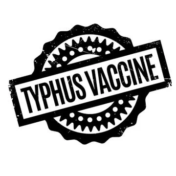 Typhus Vaccine rubber stamp 스톡 일러스트