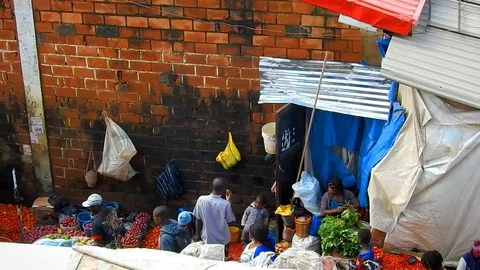 Typical African Market Stock-Footage 119831360