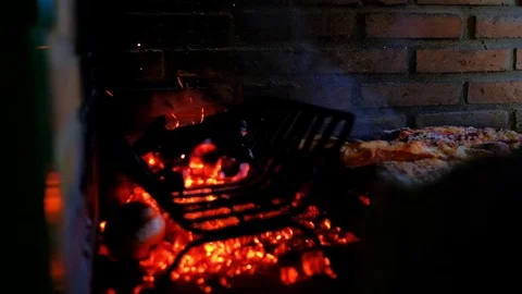 Typical and authentic Argentinian Barbecue Or Asado. Video stock 105144175