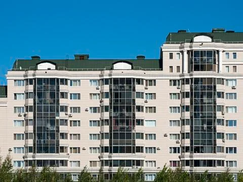Typical apartment blocks Stock Photos