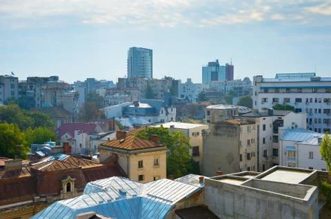 Typical architecture of Bucharest, Romania Stock Photos