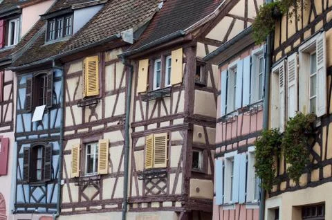 Typical architecture in Colmar Stock Photos