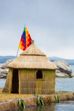 Typical architecture on the Lake Titicaca, Bolivia Stock Photos