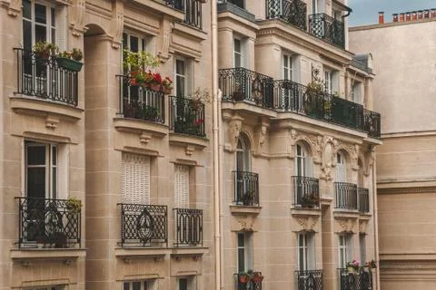 Typical architecture of Paris Stock Photos