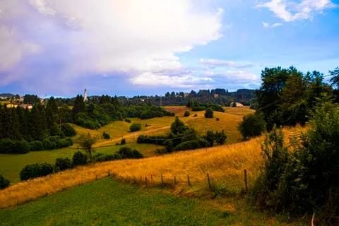 Typical Asiago landscape Stock Photos