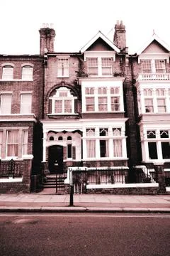 Typical british houses Stock Photos