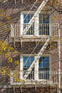 Typical Brooklyn brownstone Stock Photos