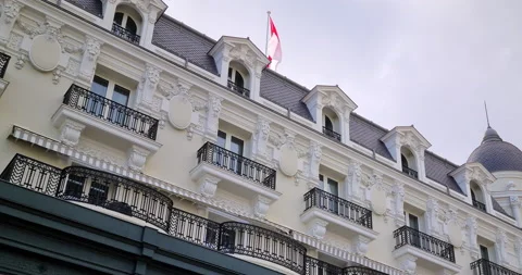 Typical Building Facade In Monaco Stock Footage 141661125