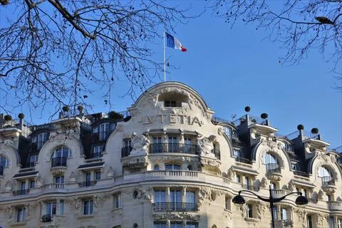 Typical bulding facade from Paris Stock Photos
