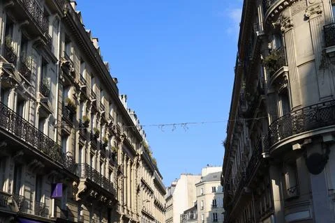 Typical bulding facade from Paris Stock Photos