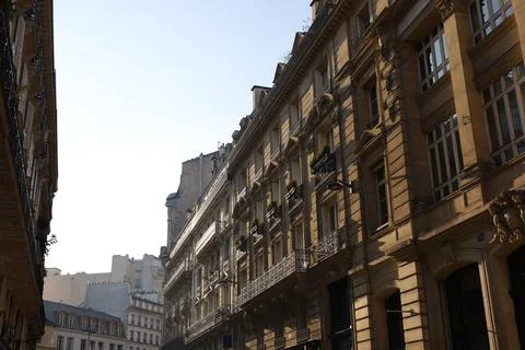Typical bulding facade from Paris Stock Photos