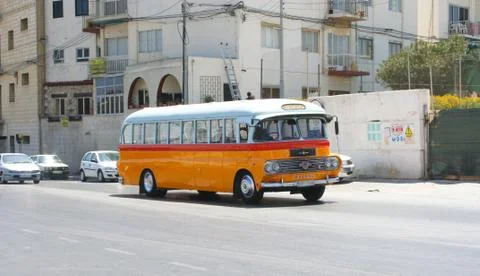 Typical bus of Malta Stock Photos