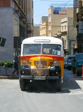 Typical bus of Malta Stock Photos