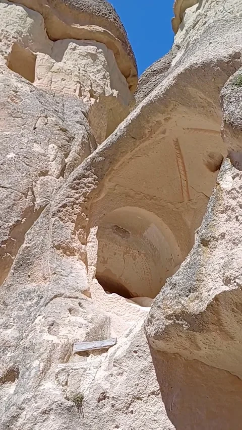 Typical Cappadocia landscape seen during day time. Video stock 246878413