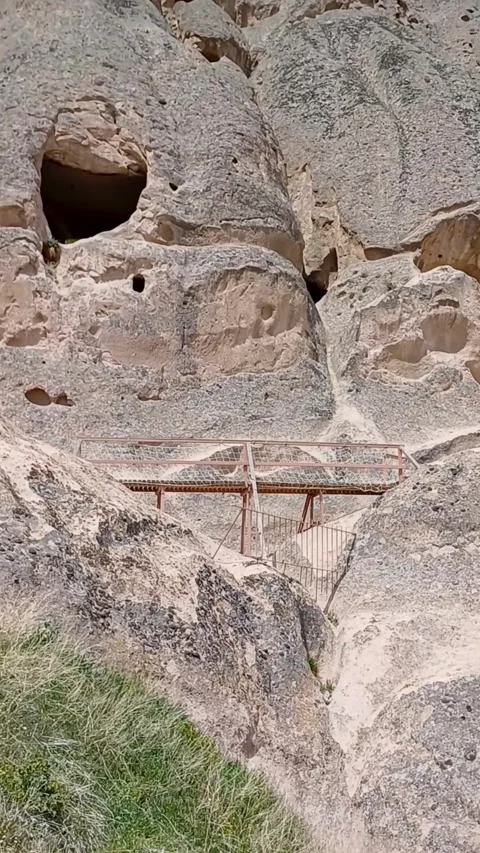Typical Cappadocia landscape seen during day time. Stock Footage 246983783