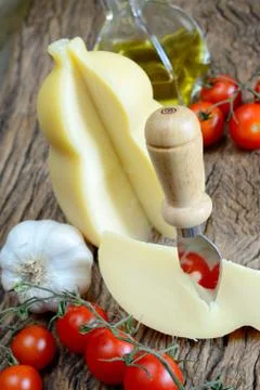 Typical cheese caciocavallo Foto stock