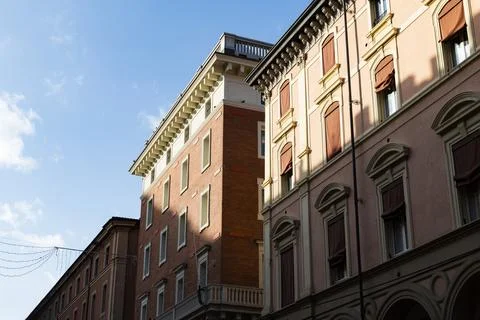 Typical classical architecture in Rome Stock Photos