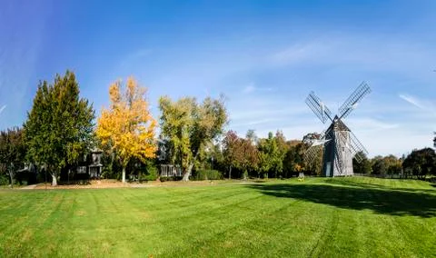 Typical classical vintage mill Stock Photos