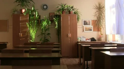 Typical Classroom in Russia (Kaliningrad) Stock Footage 22239632