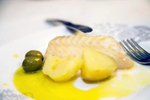 A typical cod fish for dinner Stock Photos