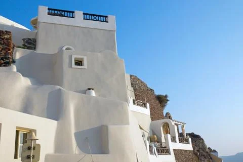 Typical construction on the Cyclade Stock Photos