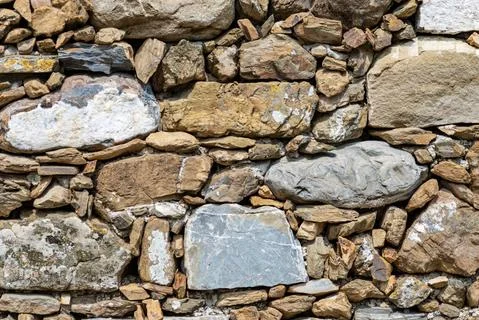 Typical dry stone wall - Cinque Terre Liguria Italy Stock Photos