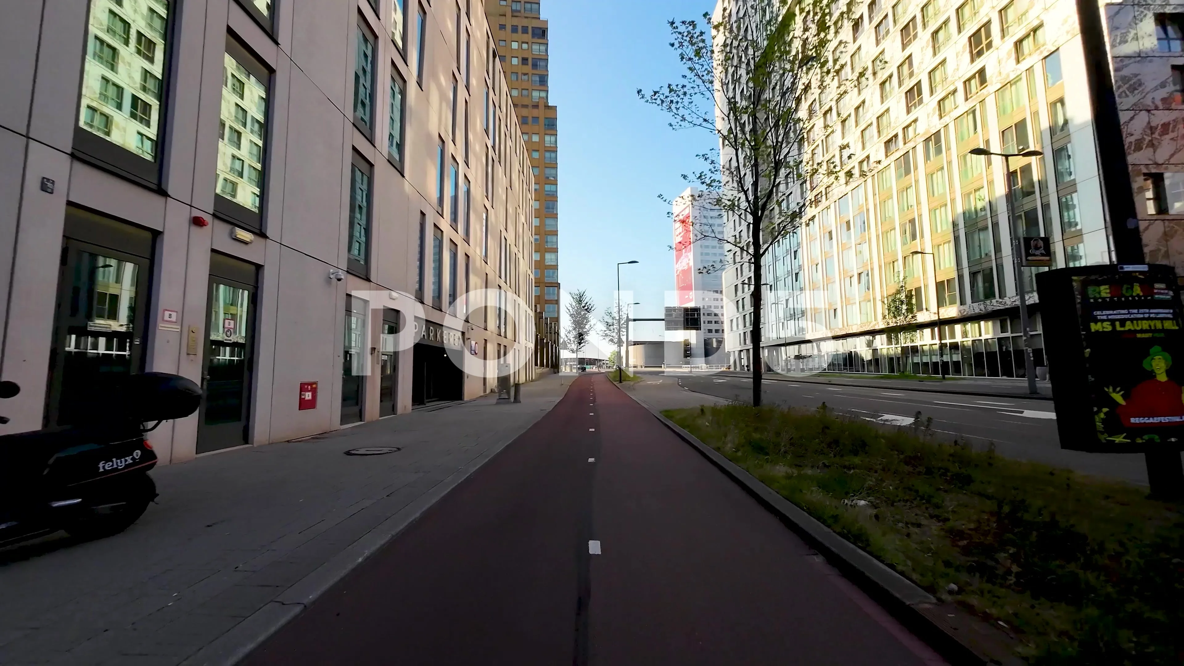 Typical Dutch Bike Lane Cycling in Stock Video Pond5