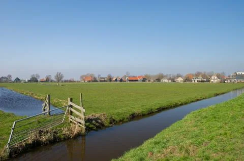 Typical dutch landscape Fotos Stock