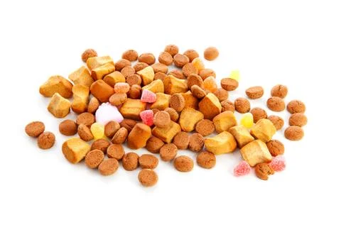 Typical dutch sweets: pepernoten Stock Photos