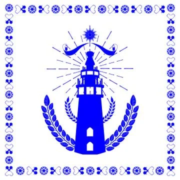 Typical Dutch tile vector Stock Illustration