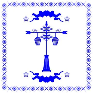 Typical Dutch tile vector Stock Illustration