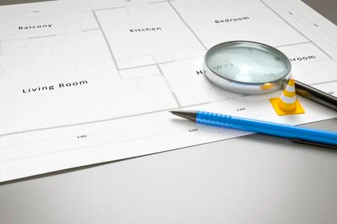 Typical floor plan Stock Illustration