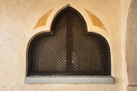 Typical geometry of the Arabic architecture. Stock Photos