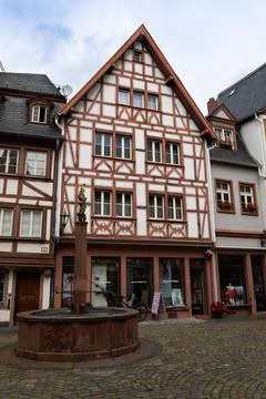 Typical german timber framed house Stock Photos