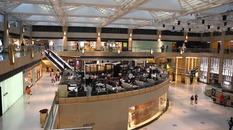Typical Hong Kong mall 스톡 동영상 34485211
