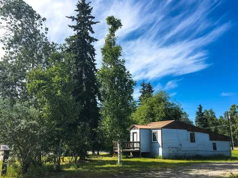 Typical house in Alaska Stock Photos
