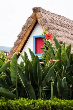 Typical house of Santana Stock Photos