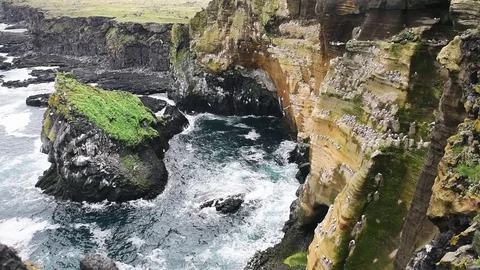 Typical Iceland landscape with ocean Stock Footage 82321560