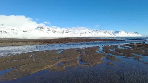 Typical Icelandic mountain landscape at Arnarstapi area, Snaefellsnes peninsula Video stock 172364780