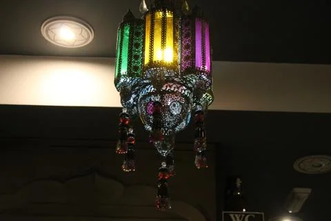 Typical Indian lamp Foto stock