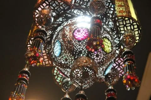 Typical Indian lamp Stock Photos