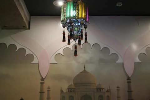 Typical Indian lamp Foto stock