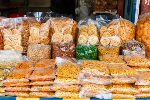 Typical Indian store Stock-Fotos